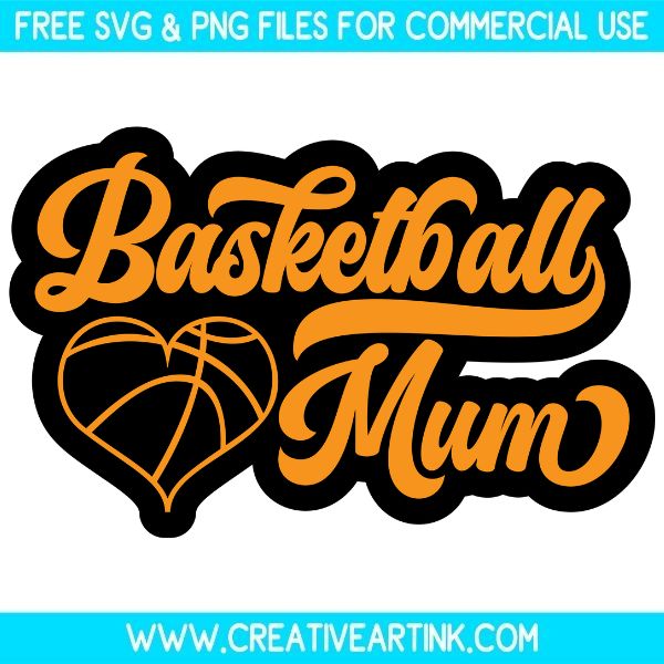 Free Basketball Mum SVG Cut File