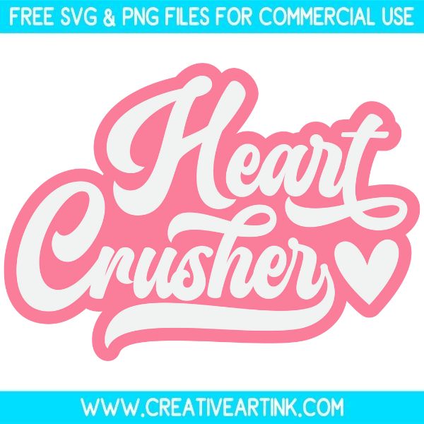 Free Heart Crusher SVG Cut File