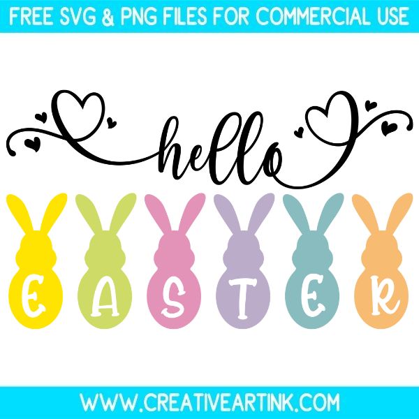 Hello Easter SVG Free