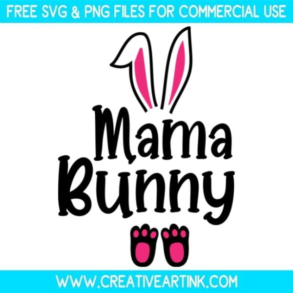 Mama Bunny SVG Free
