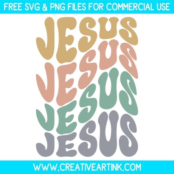 Free Retro Jesus SVG & PNG