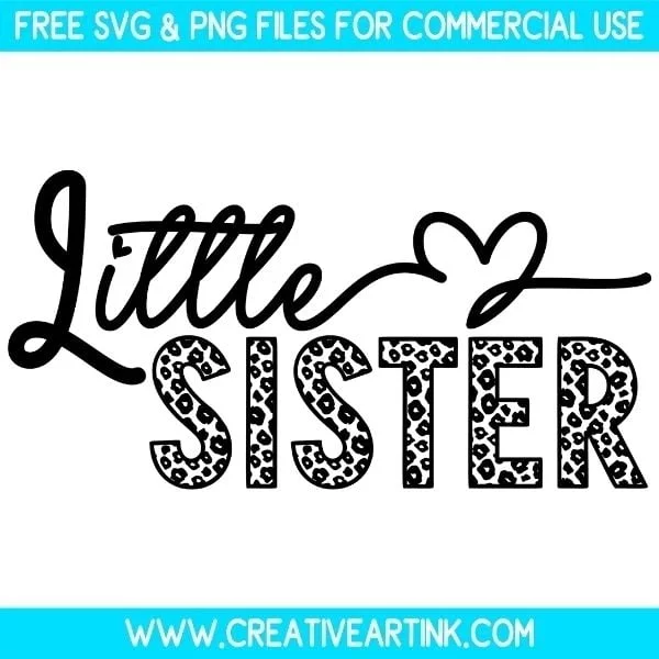Free Little Sister SVG & PNG