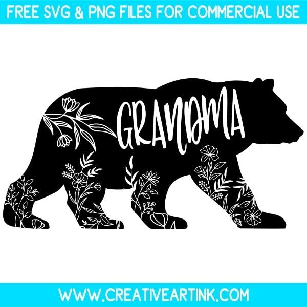 Grandma Bear SVG & PNG
