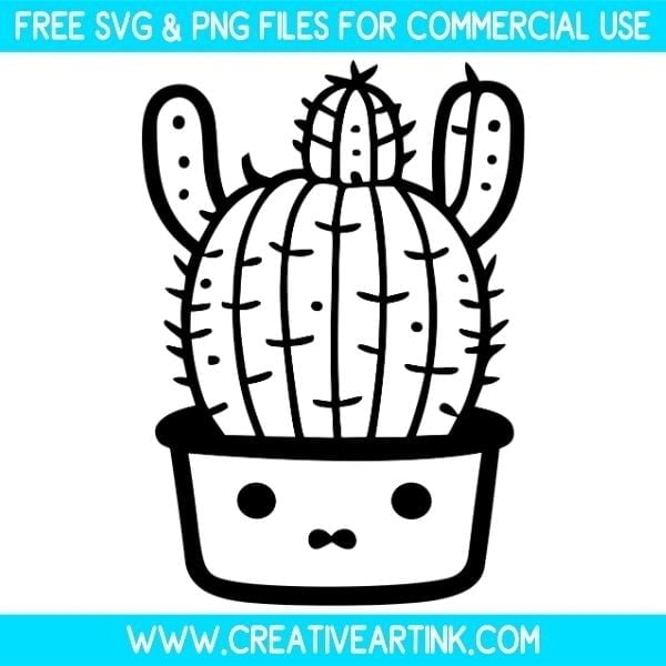 Cute Cactus SVG & PNG Clipart Images Free Download