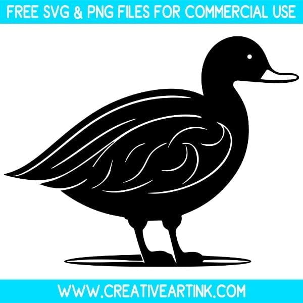 Duck Silhouette SVG & PNG Clipart Images Free Download
