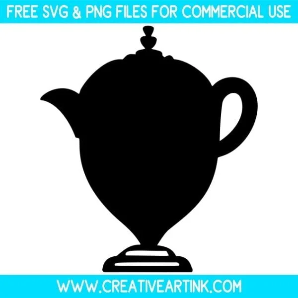 Tea Pot Silhouette SVG & PNG Clipart Images Free Download
