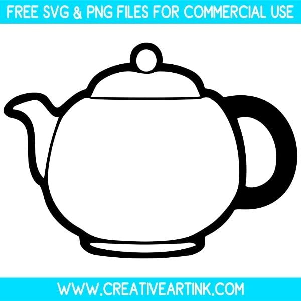 Teapot Outline Free SVG & PNG Images Download