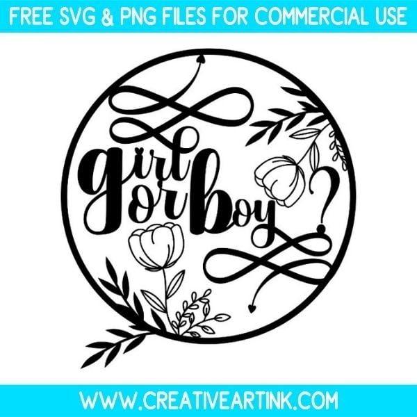 Floral Girl Or Boy SVG & PNG Images Free Download