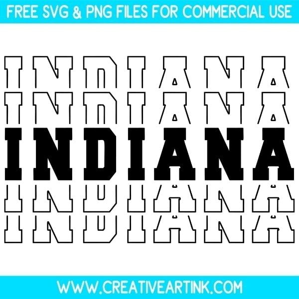 Indiana SVG Cut & PNG Images Free Download