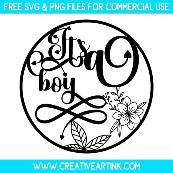 Floral It's A Boy SVG & PNG Images Free Download