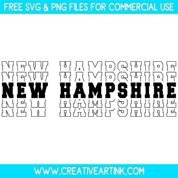 New Hampshire SVG Cut & PNG Images Free Download