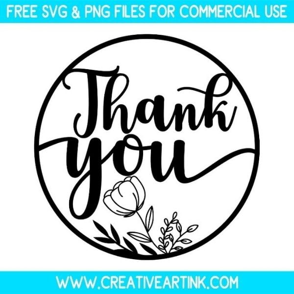 Thank You SVG Cut & PNG Images Free Download