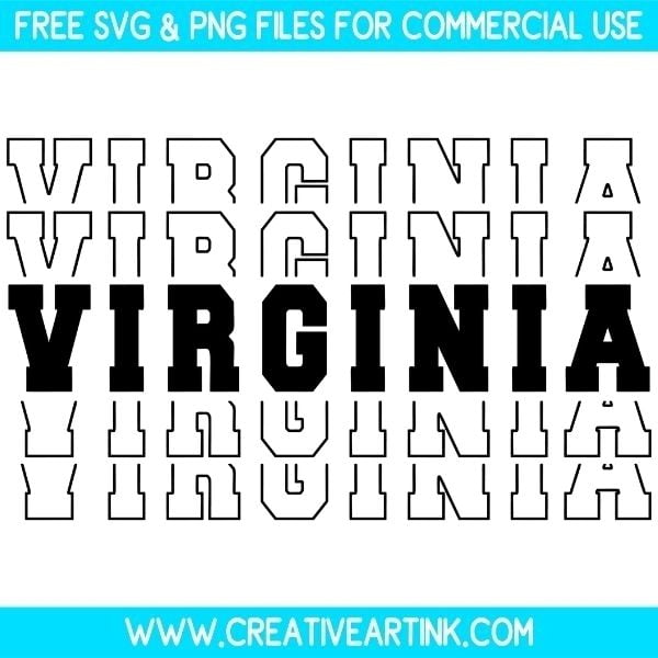 Virginia SVG Cut & PNG Images Free Download