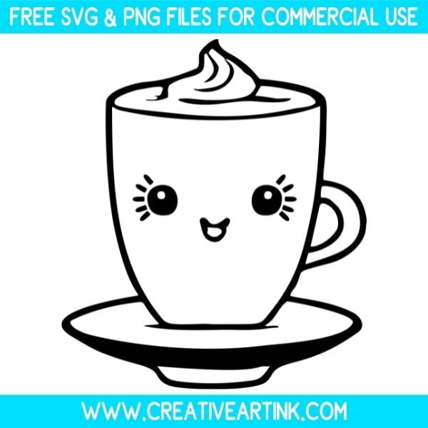 Cute Tea Cup Free SVG & PNG Clipart Images Download