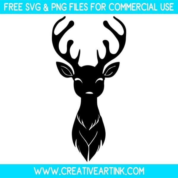 Deer Head Silhouette SVG & PNG Images Free Download