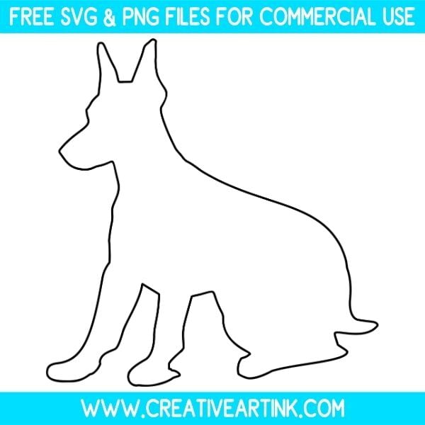 Doberman Outline SVG & PNG Images Free Download