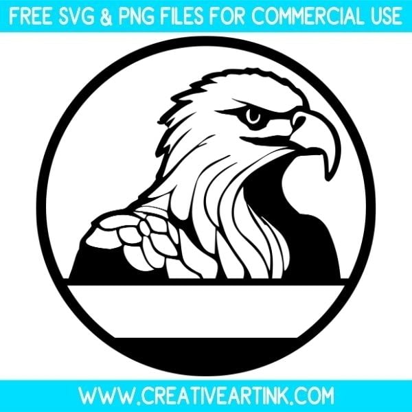 Eagle Split Monogram Free SVG & PNG Images Download