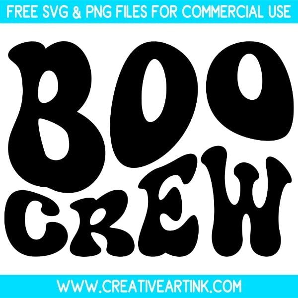 Groovy Boo Crew Free SVG & PNG Images Download