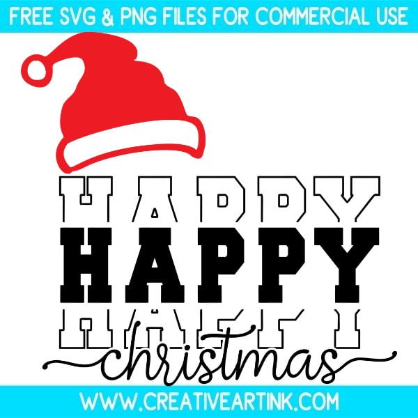 Happy Christmas Free SVG & PNG Images Download