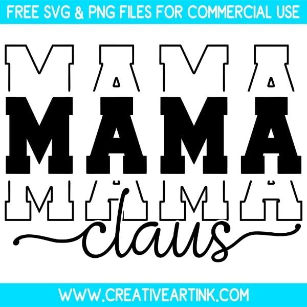 Mama Claus Free SVG & PNG Images Download