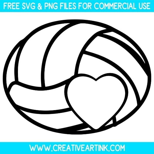 Volleyball Monogram Free SVG & PNG Images Download