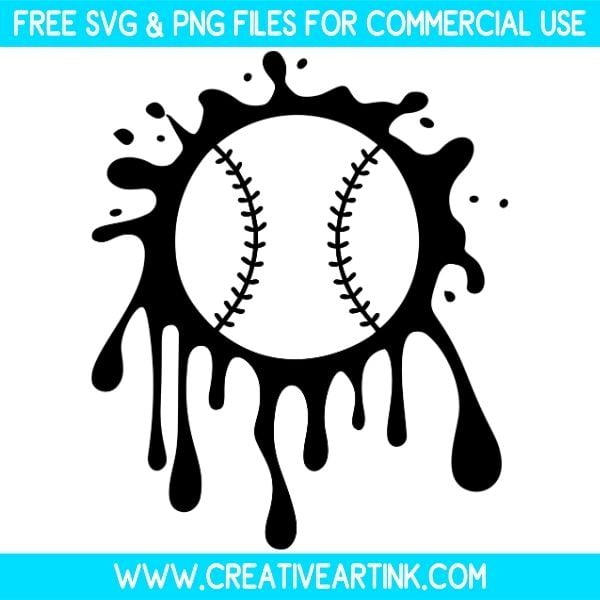 Baseball Splatter Free SVG & PNG Clipart Images Download