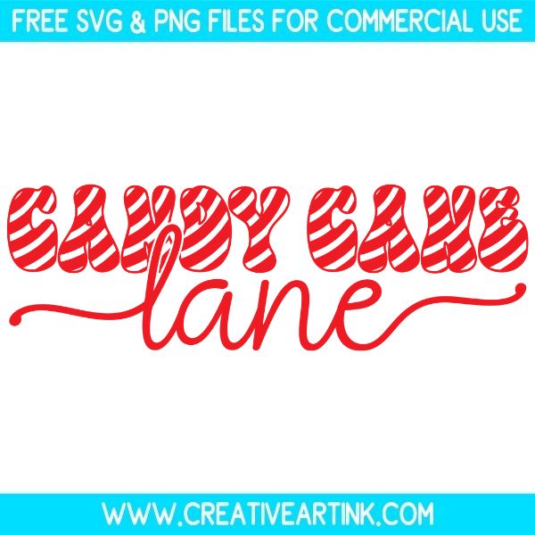 Candy Cane Lane Free SVG & PNG Images Download