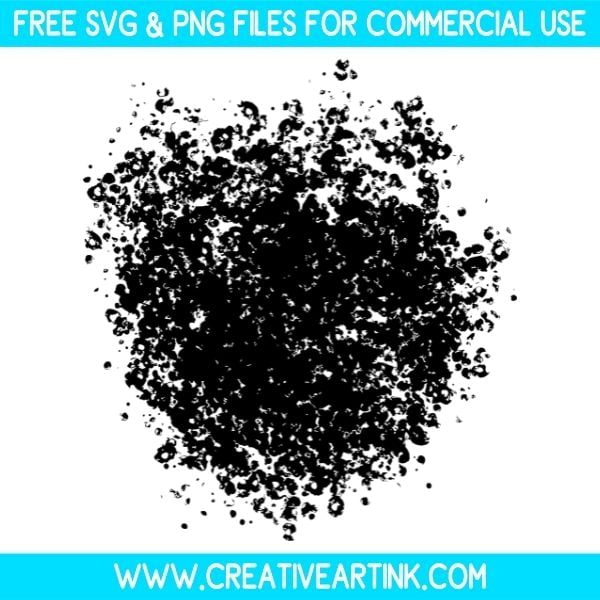 Spray Paint Splatter Free SVG & PNG Cut Files Download
