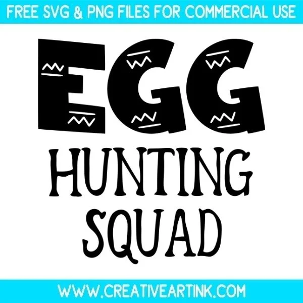 Free Egg Hunting Squad SVG Files