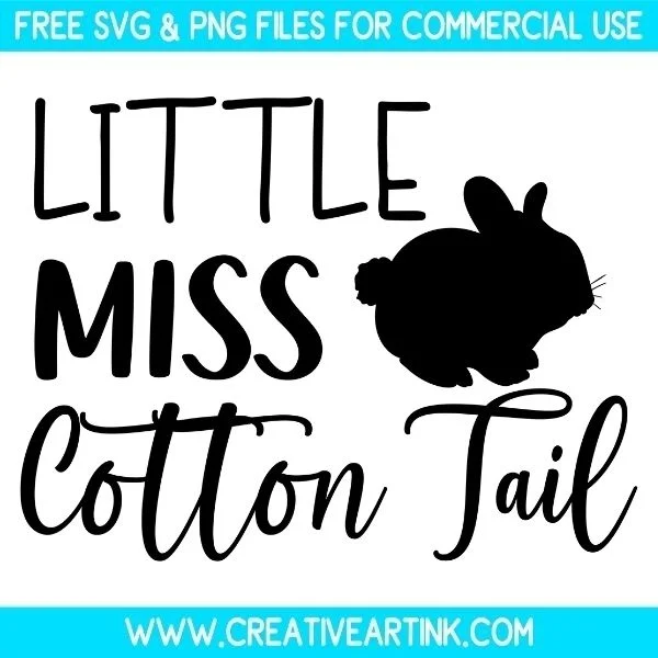 Free Little Miss Cotton Tail SVG Files