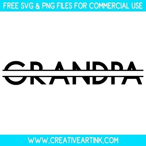 Free Grandpa Split Monogram SVG Cut File