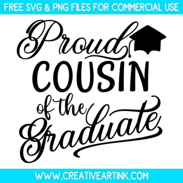 Free Proud Cousin Of The Graduate SVG Cut File