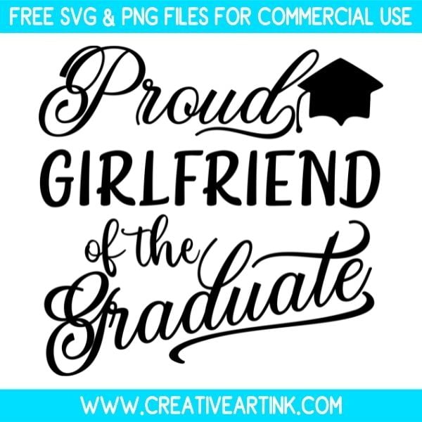 Free Proud Girl Friend Of The Graduate SVG Cut File