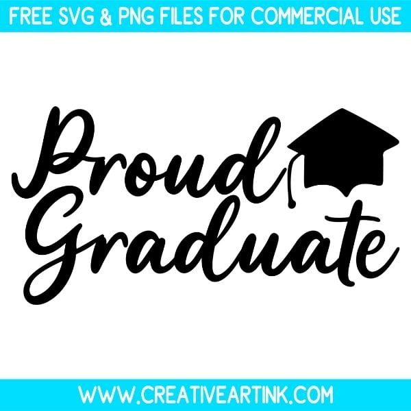Free Proud Graduate SVG Cut File