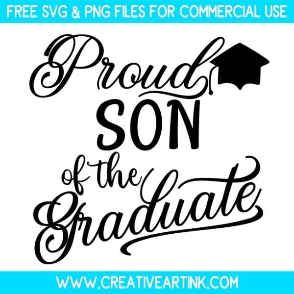 Free Proud Son Of The Graduate SVG Cut File