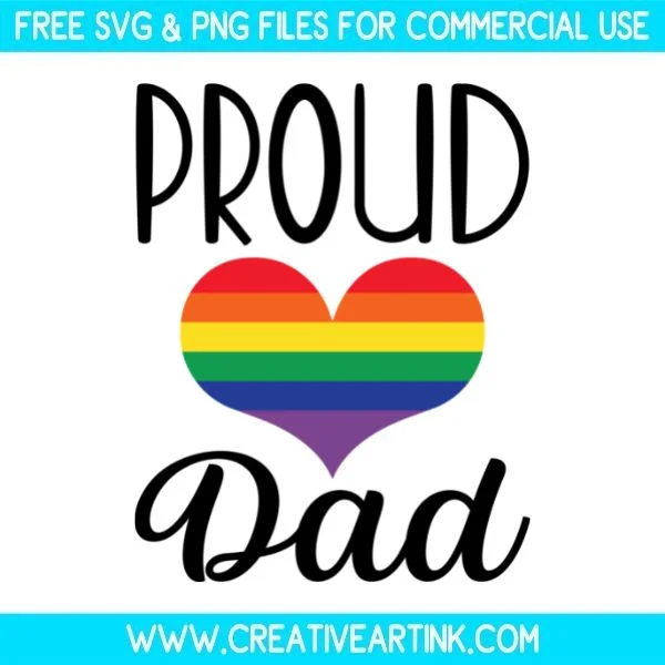 Free Proud Dad SVG Cut File