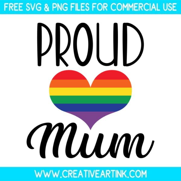 Free Proud Mum SVG Cut File