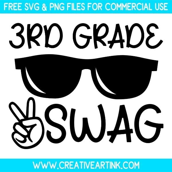 Free 3rd Grade Swag SVG Cut File