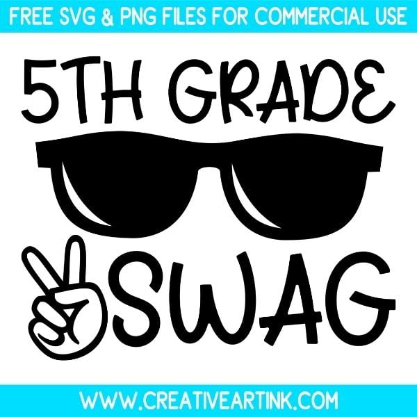 Free 5th Grade Swag SVG Cut File