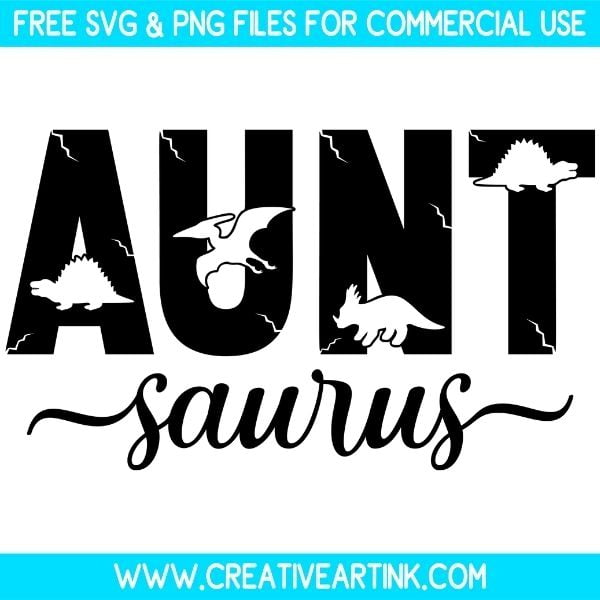 Free Auntsaurus SVG & PNG Download