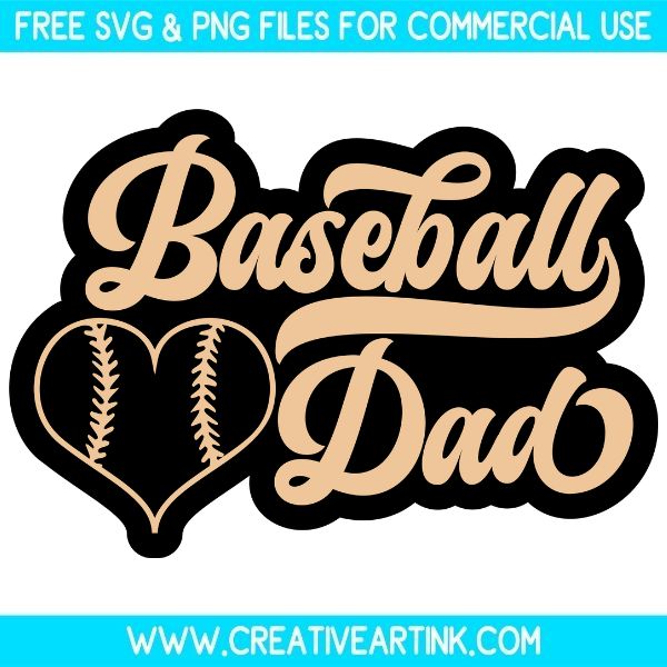 Free Baseball Dad SVG Cut File