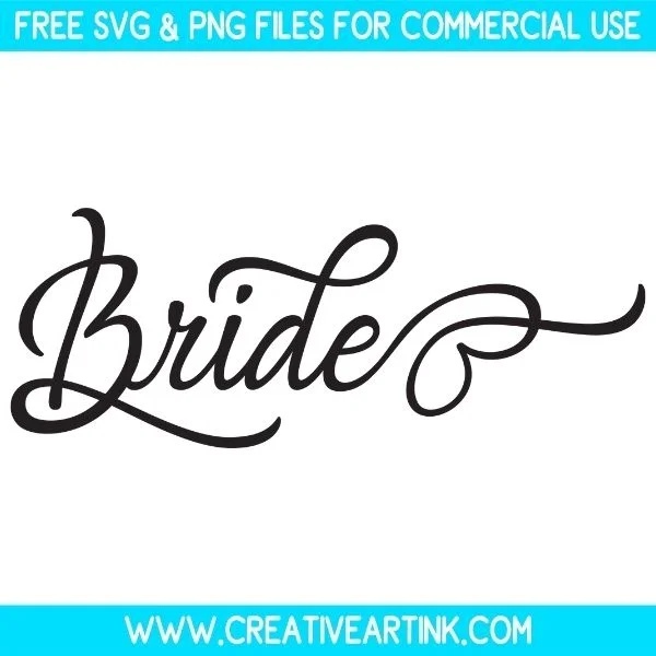 Free Bride SVG Cut File