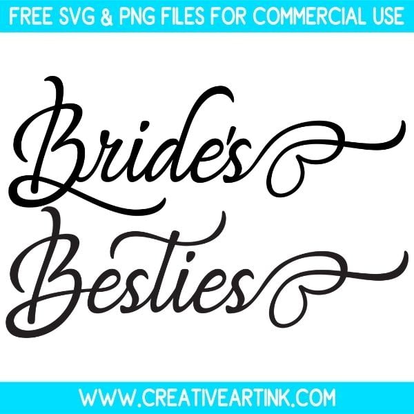 Free Bride's Besties SVG Cut File