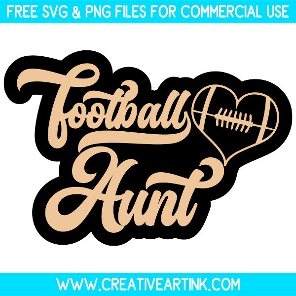 Free Football Aunt SVG Cut File