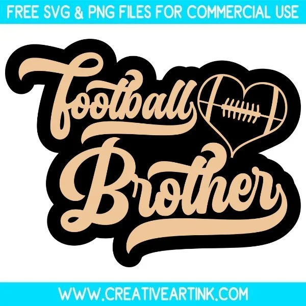 Free Football Brother SVG Cut File