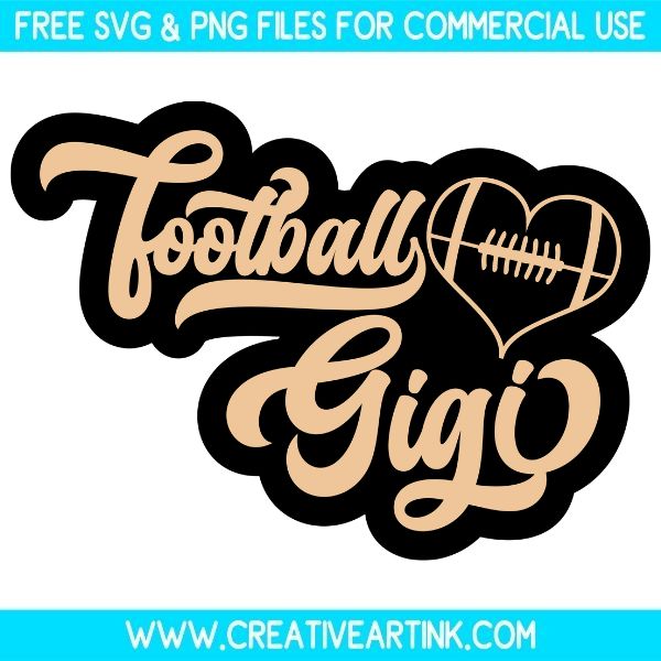 Free Football Gigi SVG Cut File