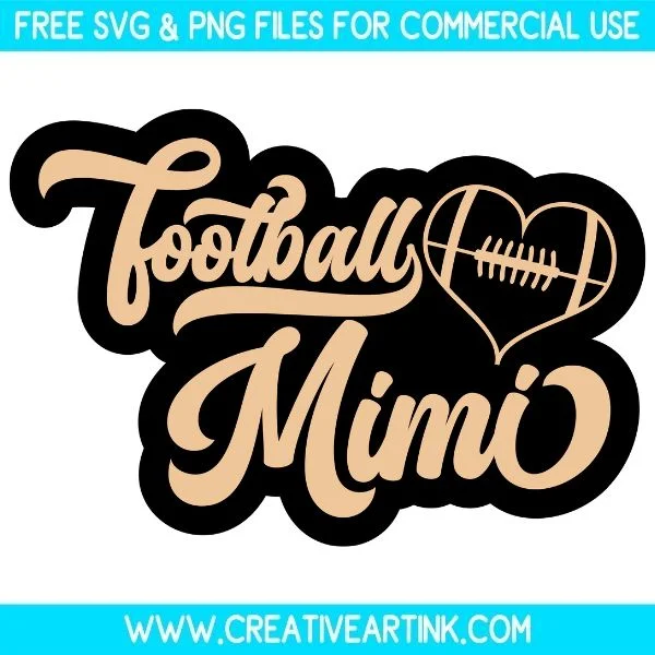 Free Football Mimi SVG Cut File