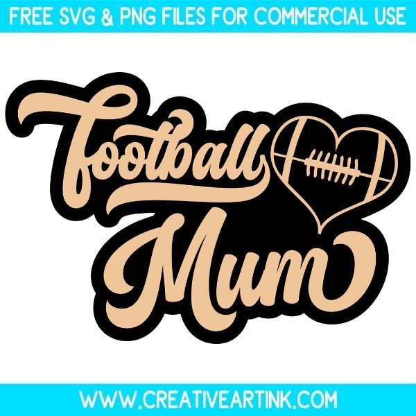 Free Football Mum SVG Cut File