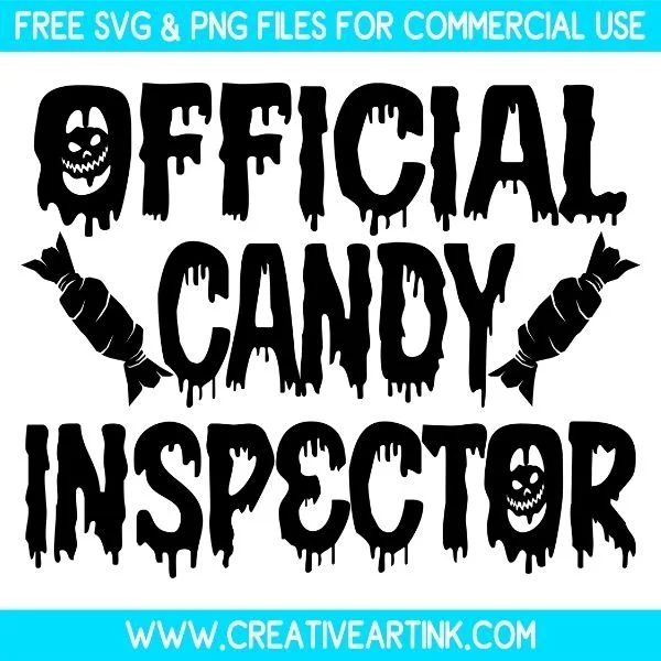 Free Official Candy Inspector SVG Cut File