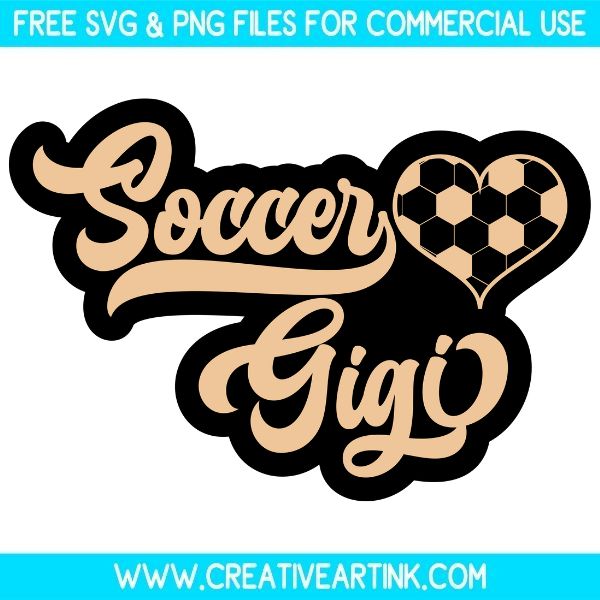 Free Soccer Gigi SVG Cut File